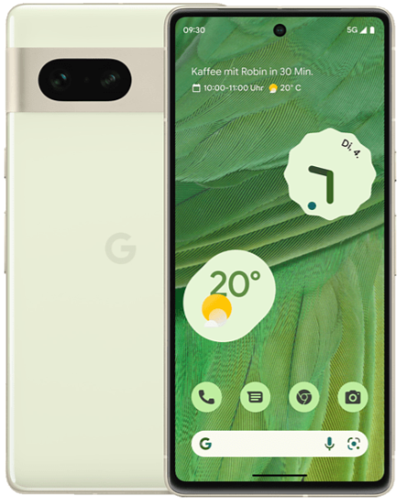 Смартфон Google Pixel 7, 8.128 Гб JP, Dual SIM (nano SIM+eSIM), желто-зеленый